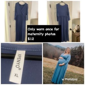 Plus size maternity dress